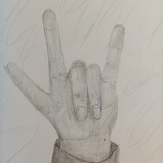 Рисунок "Жест руки 1" на конкурс "Конкурс творческого рисунка “Свободная тема-2020”"
