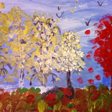Рисунок "Волшебные краски осени" на конкурс "Конкурс рисунка "Осенний листопад 2017""