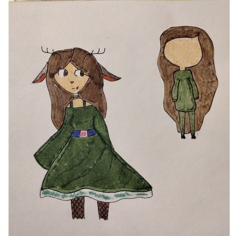 Детский рисунок - Оливия