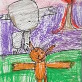 Рисунок "Super Luckys Tale" на конкурс "Конкурс детского рисунка "Миры компьютерных игр""