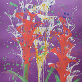 Рисунок "Цветы-абстракция" на конкурс "Конкурс творческого рисунка “Свободная тема-2019”"