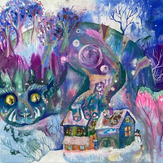 Рисунок "дух зимнего леса" на конкурс "Конкурс творческого рисунка “Свободная тема-2022”"