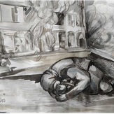 Рисунок "под бомбежкой" на конкурс "Конкурс детского рисунка “75 лет Великой Победе!”"