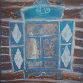 Рисунок "Иркутское окно" на конкурс "Конкурс детского рисунка “Мой родной, любимый край”"
