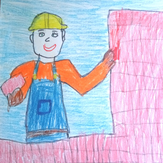Рисунок "Я строитель" на конкурс "Конкурс детского рисунка “Когда я вырасту... 2018”"