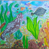 Рисунок "Подводный мир" на конкурс "Конкурс творческого рисунка “Свободная тема-2022”"