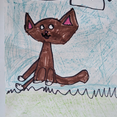 Рисунок "Котик на траве" на конкурс "Конкурс творческого рисунка “Свободная тема-2024""
