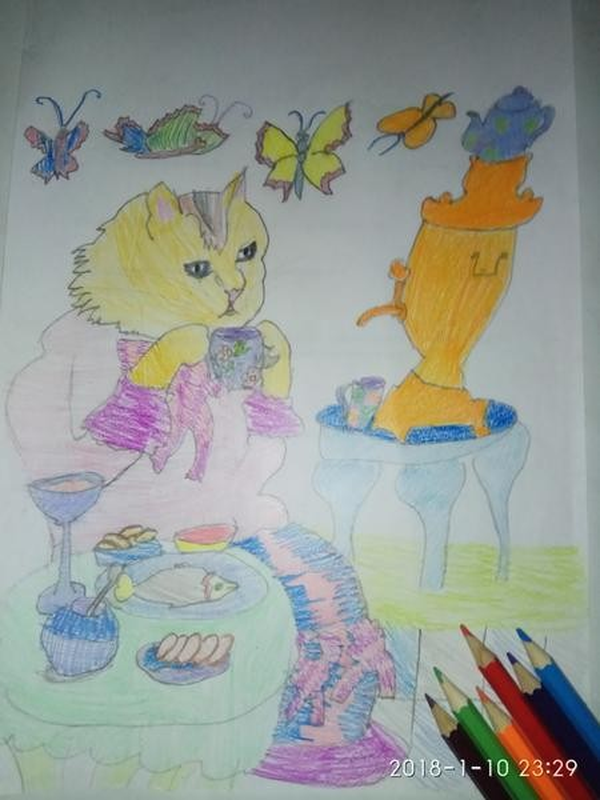 Детский рисунок - Кошкин_дом
