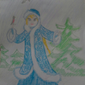снегурочка в снежном лесу, Айсулу Загртдинова, 8 лет