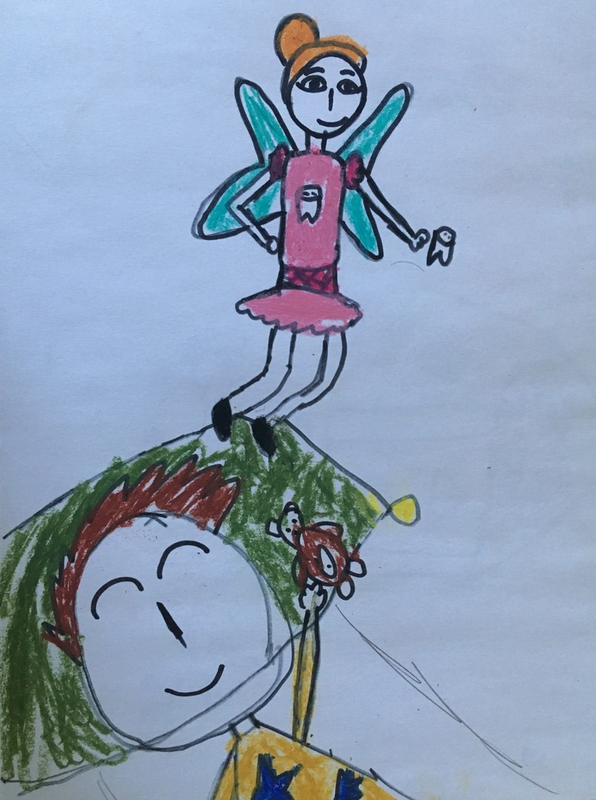 Детский рисунок - Зубная фея