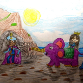 Рисунок "Подвиг Слоника" на конкурс "Конкурс детского рисунка по 2-й серии «Верный Слоник»"