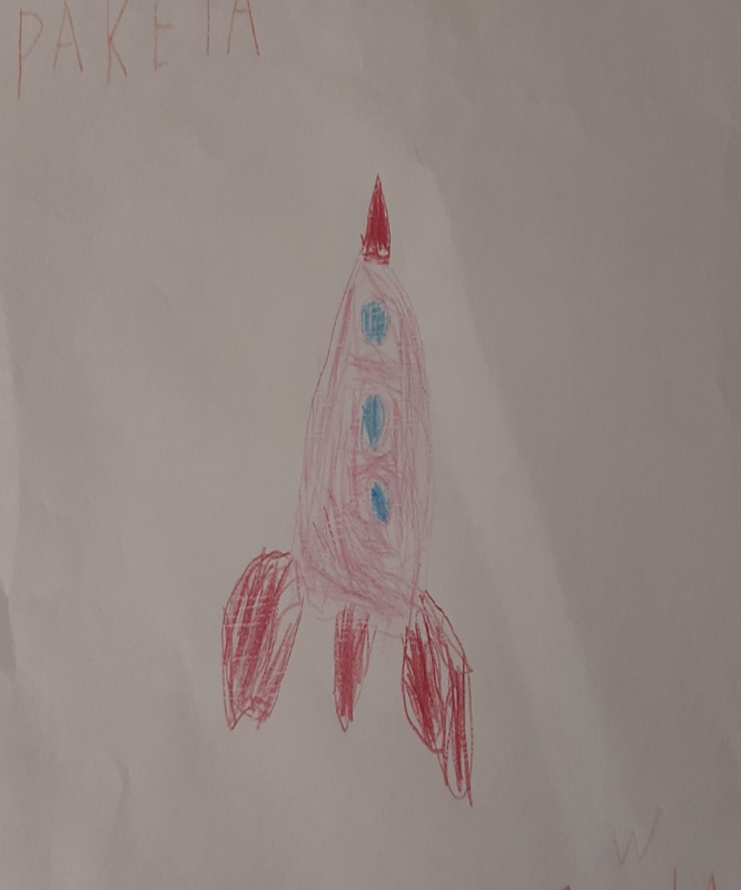 Детский рисунок - Ракета