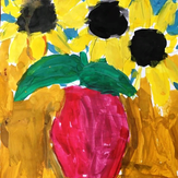 Рисунок "Чудесные  подсолнухи" на конкурс "Конкурс детского рисунка “Чудесное Лето - 2019”"
