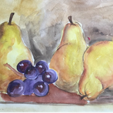 Рисунок "Груши и виноград"
