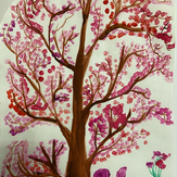 Рисунок "Дерево весны" на конкурс "Конкурс детского рисунка "Весеннее настроение - 2022""