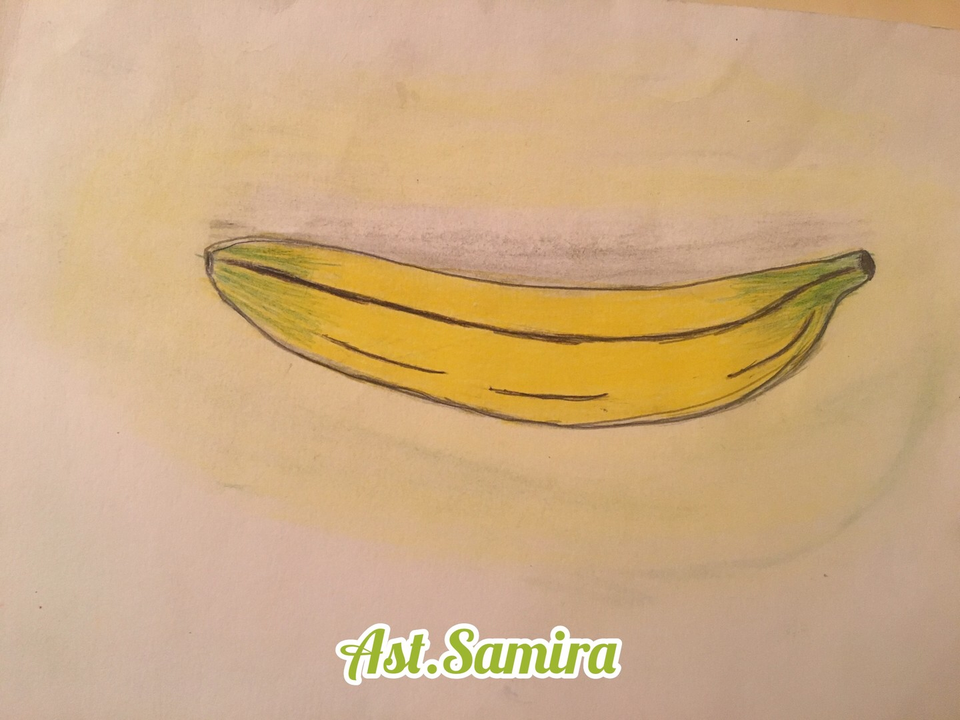 Детский рисунок - Банан