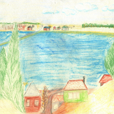 Рисунок "Моё любимое село" на конкурс "Конкурс детского рисунка “Мой родной, любимый край”"