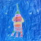 Ракета в космосе, Юрий Трошин, 7 лет