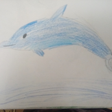 Рисунок "Добрый дельфиньчик"