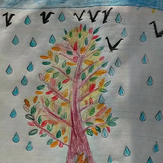 Рисунок "Осенний дождик" на конкурс "Конкурс детского рисунка “Сказочная осень - 2018”"