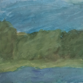 Рисунок "Лес у реки"