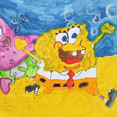 Рисунок "Спанч Боб и его друг Патрик" на конкурс "Конкурс творческого рисунка “Свободная тема-2024""