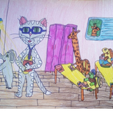 Рисунок "Любимая школа" на конкурс "Экспресс-конкурс детского рисунка "Школа Животных""