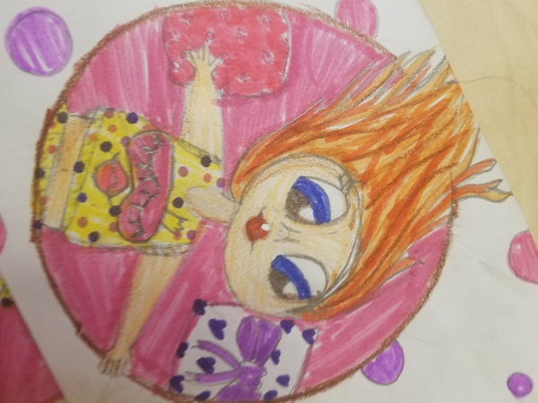 Детский рисунок - Куколка