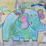 Рисунок "Путешествие в Индию" на конкурс "Конкурс детского рисунка "Рисовашки - 1-6 серии""