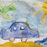 Рисунок "Поездка на море" на конкурс "Конкурс детского рисунка по 3-й серии "Волшебные Сны""
