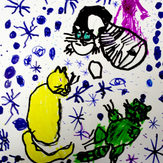 Рисунок "Котики ждут Новый год" на конкурс "Конкурс “Новогодняя Магия - 2020”"
