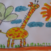 Рисунок "Жираф" на конкурс "Конкурс детского рисунка "Любимое животное - 2018""