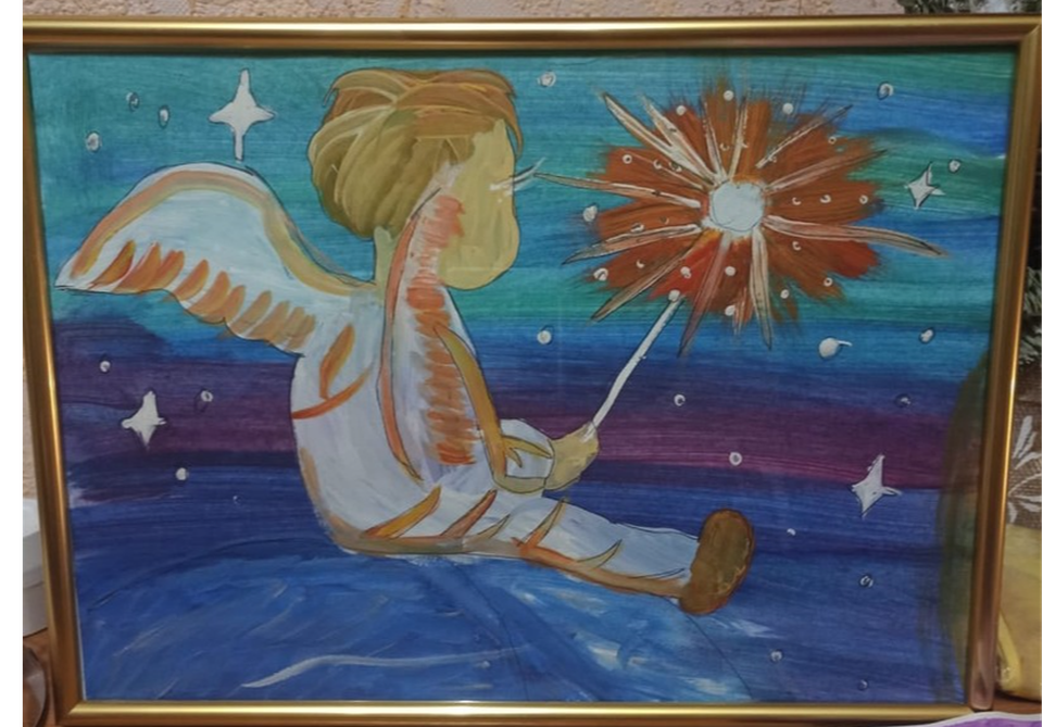 Детский рисунок - Мечты ангела