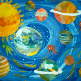 Рисунок "Космическое путешествие" на конкурс "Конкурс творческого рисунка “Свободная тема-2020”"