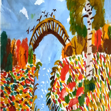 Рисунок "Осенняя пора" на конкурс "Конкурс творческого рисунка “Свободная тема-2021”"