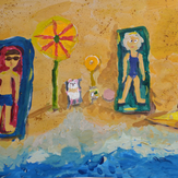 Рисунок "Отдых с семьей" на конкурс "Конкурс творческого рисунка “Моя Семья - 2019”"