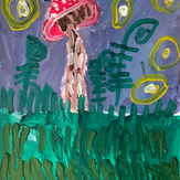 Рисунок "Грибной лес" на конкурс "Конкурс творческого рисунка “Свободная тема-2020”"