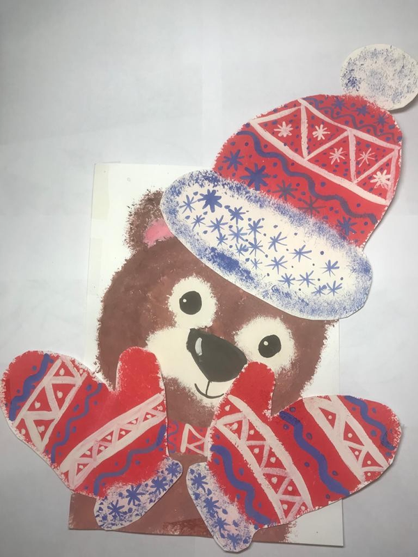 Детский рисунок - Медвежонок