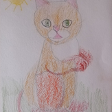 Рисунок "Кот по кличке Басик" на конкурс "Конкурс творческого рисунка “Свободная тема-2020”"