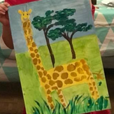 Рисунок "Жираф во сне моей мамы" на конкурс "Второй конкурс детского рисунка по 3-й серии "Волшебные Сны""