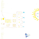 Рисунок "Домик для Эвелинки" на конкурс "Конкурс детского рисунка "Рисовашки - 1-4 серии""