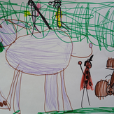 Рисунок "Добрый Слон и все друзья" на конкурс "Конкурс детского рисунка "Рисовашки и друзья""