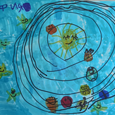 Рисунок "Живая галактика" на конкурс "Конкурс детского рисунка “Таинственный космос - 2022”"