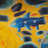 Рисунок "Космический корабль - Синяя чайка" на конкурс "Конкурс творческого рисунка “Свободная тема-2022”"