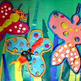 Рисунок "Подружки бабочки" на конкурс "Конкурс детского рисунка “В гостях у сказки - 2019”"