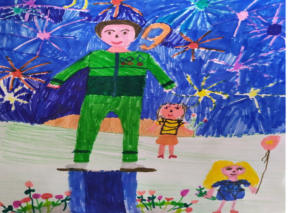 Детский рисунок - День Победы