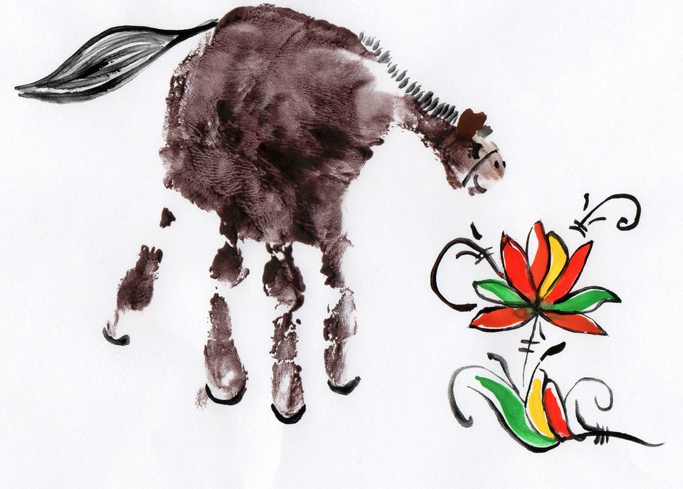 Детский рисунок - Волшебный Сон о Лошадке