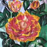 Рисунок "Бабушкины розы"