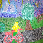 Рисунок "Прогулка в парке" на конкурс "Конкурс детского рисунка “Города - 2018” вместе с Erich Krause"