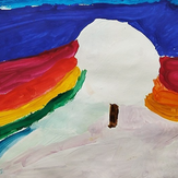 Рисунок "волшебное снежное дерево" на конкурс "Конкурс творческого рисунка “Свободная тема-2022”"